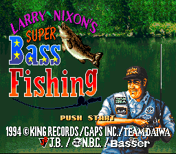 Larry Nixon's Super Bass Fishing (Japan) Title Screen